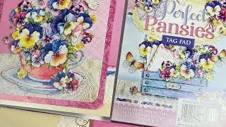 Hunkydory Perfect Pansies Lets Make 3 Cards