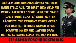 Er sagte Du wirst mein Geld nie wieder anrühren  Der Richter las meinen Brief und konnte nicht aufhö
