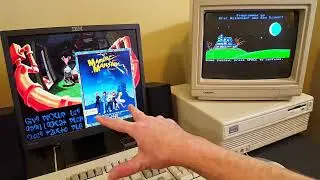 A Dual-Monitor Setup Involving the Tandy 1000 TL/2 and Lucasarts' Day of the Tentacle