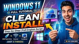 How to Install Windows 11 from USB Full Tutorial 2026 (Rufus Clean Install)