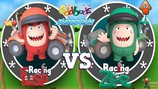Oddbods Turbo Run - Racing Zee VS Racing Fuse Gameplay Walkthrough