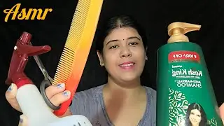 ASMR || Hair washing, brushing, cutting & massage🧼🪮✂️💆‍♀️