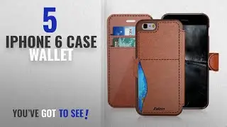 Top 5 IPhone 6 Case Wallet [2018 Best Sellers]: iPhone 6 Wallet Case, TAKEN PU Vintage Flip Cover