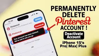 How to Delete Pinterest Account Permanently! Temporarily Deactivated