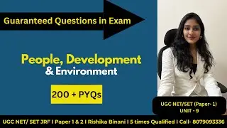 UGC NET/SET JRF I PYQ SERIES I PAPER 1 I PEOPLE & ENVIRONMENT I BINANI'S ACADEMY I LAST MINUTE PREP