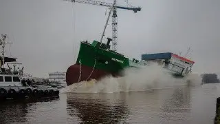 LAUNCHING OF NB.446 ''ICE CRYSTAL'' bij: Ferus Smit Westerbroek.