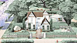 BASE GAME FARMHOUSE SIMS 4 SPEED BUILD - NO CC