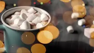 1 HR Warming Hot Cocoa Video with Relaxing Jazz  HD