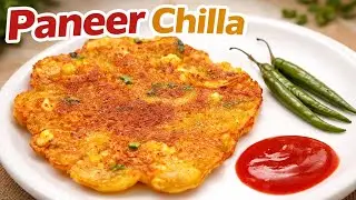 Paneer Chilla Recipe 😋 | 10 Minute Healthy Breakfast | Easy Paneer Chilla at Home | Nandus Kitchen 