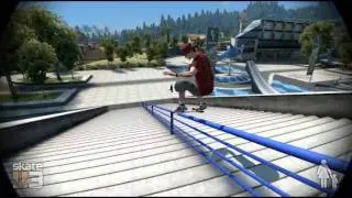 Skate 3 - Attempted Frontflip Darkslide Grind