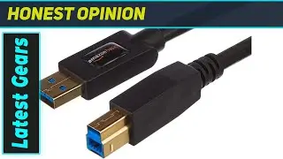 Кабель Amazon Basics USB-C &mdash; USB-B 3.0: максимальная скорость передачи данных
