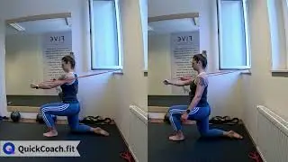 Resistance Loop Single Arm Half-Kneeling Press | Exercise Demo | Coaching Software | QuickCoach