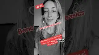ACCA APM Benchmarking Basics
