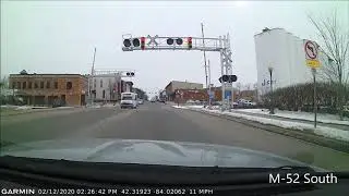 Michigan Drive Time lapse M-14, I-94, M-106, M-52, And Back Roads