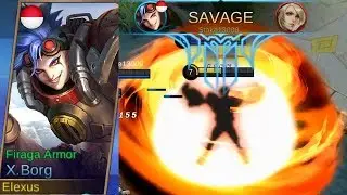 New Hero X.Borg - Firaga Armor Gameplay (Super Exploding Fighter) Mobile Legends