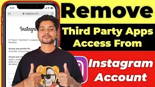 Remove Third Party App Access From Instagram Account | Revoke Third Party App Access From Instagram🤗