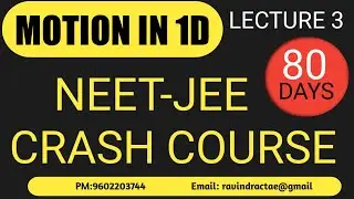 NEET JEE CRASH COURSE||  MOTION IN 1 D|| LECTURE 3|| NTA BASED QUESTIONS|| PHYSICS BY RG SIR||
