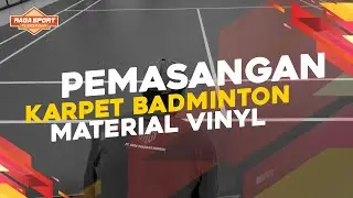 Proyek Vinyl Badminton di Tanjung perak surabaya | Raga Sport Flooring Kontraktor Lapangan Badminton