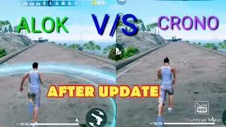 alok v/s crono speed test after update in free fire