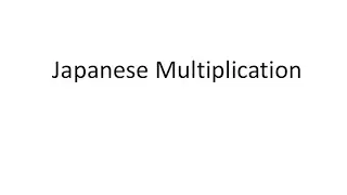 Japanese grid multiplication | japanese multiplication method
