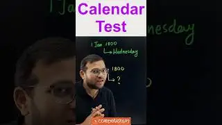 Calendar Test | Pramod sir #shorts #competishunneev #calendartricks