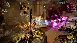 Warframe) Trinity 100% Abating Link Build - MOT Survival 60m Play (Frost Squad)