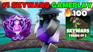*ЛУЧШИЙ* мобильный игровой процесс TRYHARD Skywars в ROBLOX Bedwars