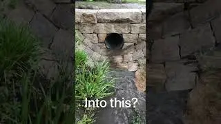 Natural stone culvert makeover