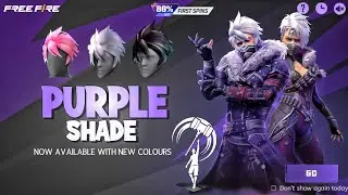 PURPLE SHADE BUNDLE FREE FIRE RETURN 🤯🔥| OB50 UPDATE FREE FIRE | FREE FIRE NEW EVENT | FF NEW EVENT