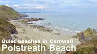 Discovering Polstreath Beach and Steps near Mevagissey, Cornwall April 2021