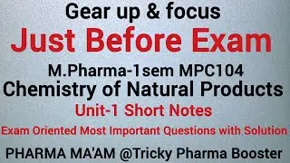 MPharma 1sem Most Important Questions|Exam Oriented|MPharma|MPC-104|Just Before Exam by Pharma Ma'am