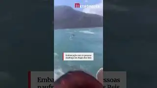 Embarca&ccedil;&atilde;o com 21 pessoas naufraga em Angra dos Reis
