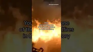 What it looks like for firefighters battling Park Fire #shorts