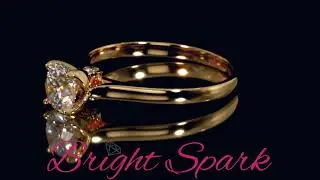 Помолвочное кольцо с сюрпризом из желтого золота Calibri от Bright Spark