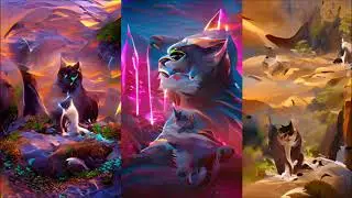 Warrior Cats, but an AI  draws all characters