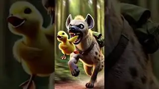 Duck quest to save lions baby #ai #animals #animation #shorts