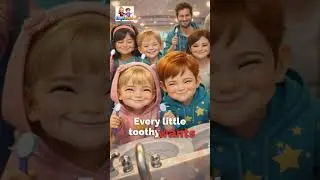 #KidsSong #ToothBrushing Brush, Shiny Smile 🦷✨Tooth Brushing Song for Kids 3&ndash;5