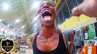Woman Thought She Could Hit a Cop, Ends Badly