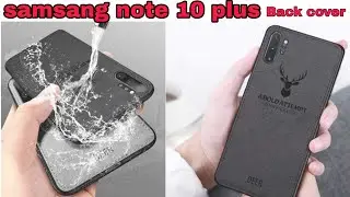 A rtistque Deer Series  Shockproof Anti Slip Soft Fabric Back Cover Case Note 10 Plus - Black