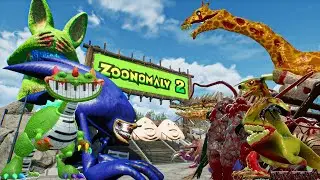 Zoonomaly 2: Полная версия игры | Атака армии монстров! Соник, Кролик и Поу объединяются для конт...