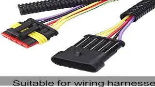 Alex Tech 25ft &ndash; 1/4 inch Split Wire Loom Tubing Wire Conduit &ndash; Black