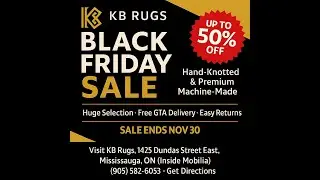 Huge Black Friday Rug Sale 🔥 Hand-Knotted & Premium Machine-Made Rugs | KB Rugs GTA