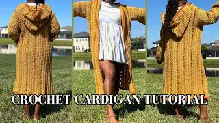 Your Go-To Hooded Cardigan for Fall | Step-by-Step Beginner-Friendly Tutorial