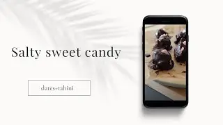 salty and sweet healthy candy from dates and tahini #shorts