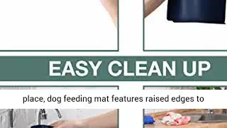 Eterish Silicone Dog Cat Food Mat for Floors Waterproof