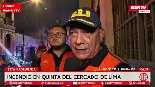Fire destroys a house in Lima, leaving 13 families homeless