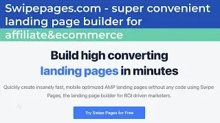 Swipe pages: Quickly create insanely fast, mobile optimized AMP landing pages without any code
