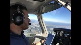 Departing Compton Abbas airfield in a PA28