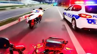 COURSE POURSUITE &Agrave; LA GTA - INCROYABLES MOMENTS MOTOS