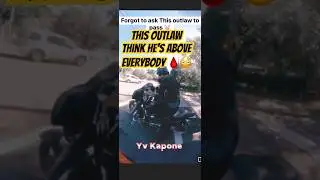 Outlaw Biker WARNING: &lsquo;That&rsquo;ll Get You F**ked Up!&rsquo; 🚨 #shorts #funny #bikelife #viral #fyp #roadrage